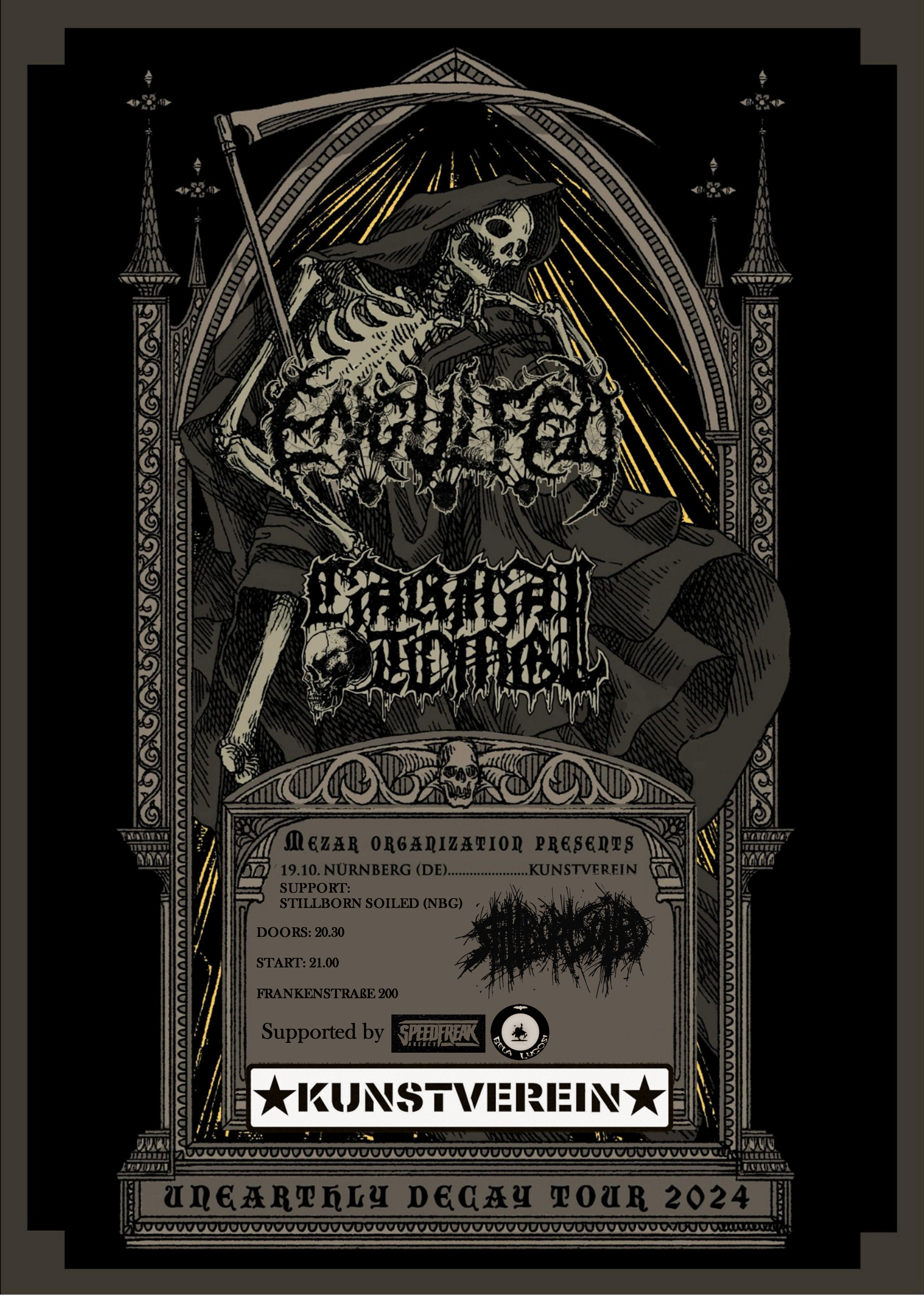 Engulfed, Carnal Tomb, Stillborn Soiled