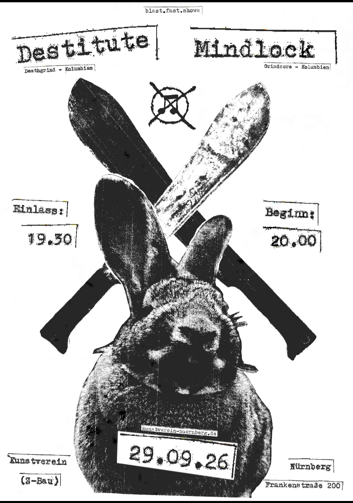 blast.fast.shows: DESTITUTE + MINDLOCK